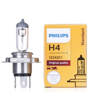 Philips car light bulb H1 H7 H4 12v high beam low beam fog lamp halogen long-lasting ultra bright front headlight