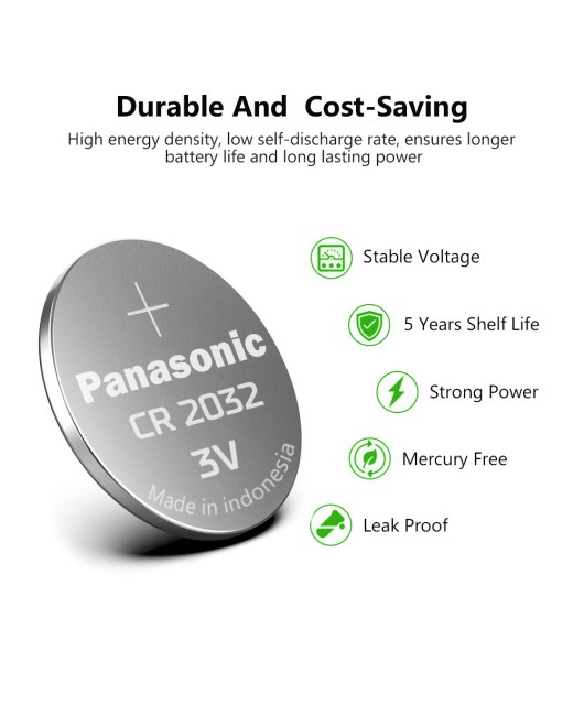 Panasonic button battery CR2032/CR2016/CR2025 battery electronic scale car key price per piece