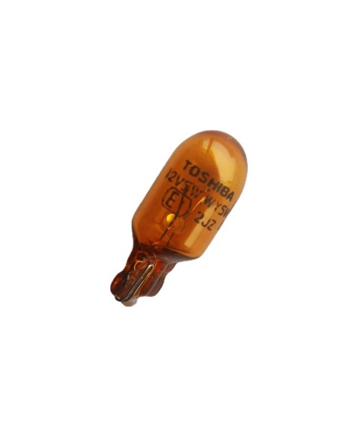 Toshiba car light bulb WY5W T10 amber yellow orange side turn signal light 12V leaf plate small plug-in bulb width