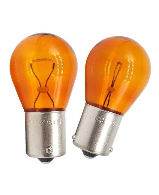 Philips turn signal light 12496 single foot off foot amber tail light PY21W original factory industrial packaging