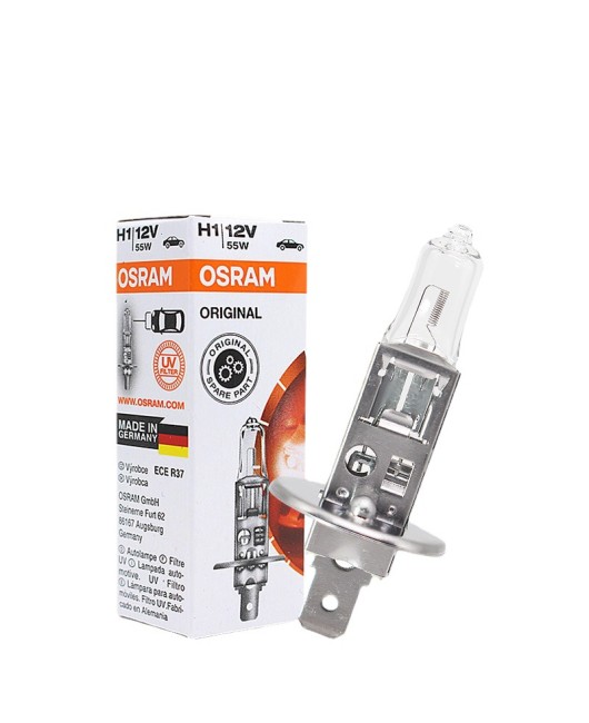 OSRAM car light bulb H1 12V55W high beam low beam 24v100W truck halogen front headlight