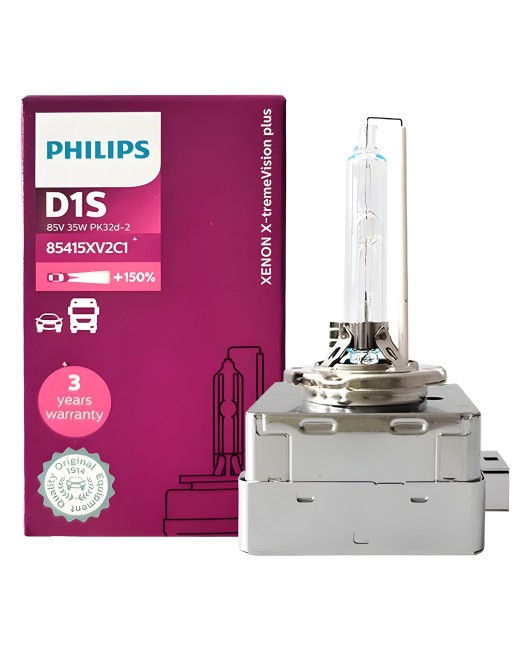 Brand new genuine Philips New Extreme Light D1S XV2 4800K dimming+150% xenon bulb HID