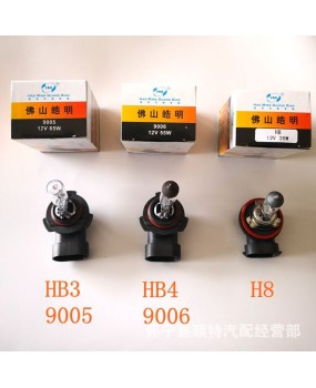 Foshan Haoming car bulb H4H7H1H3 headlight bulb high beam low beam fog lamp car headlight front headlight