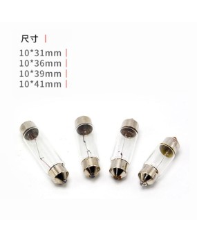 Double pointed reading car trunk small light bead 12V 24V5W two pointed bulb olive lamp roof and ceiling light