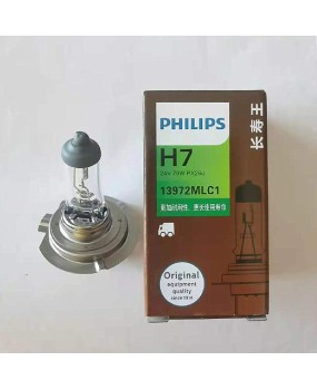 Philips car light bulb H7 24V70W 13972 truck and bus high and low beam 24v100W long-lasting headlight