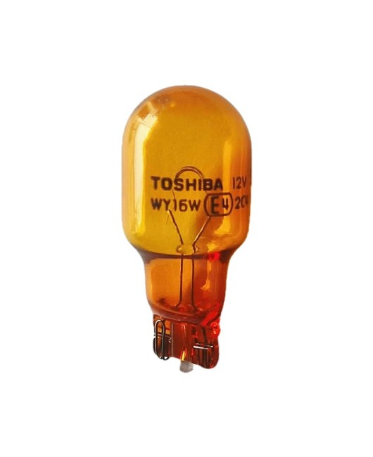 TOSHIBA car turn signal bulb T15 12V WY16W plug-in bulb amber turn signal yellow bulb free shipping