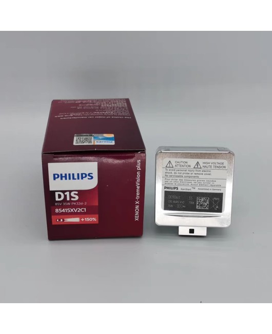 Brand new genuine Philips New Extreme Light D1S XV2 4800K dimming+150% xenon bulb HID