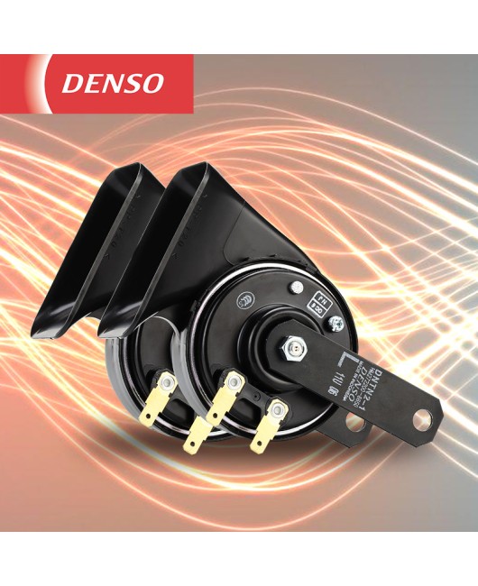 Denso car horn honking dual tone snail bowl type 12v universal modification dual plug single plug Toyota special