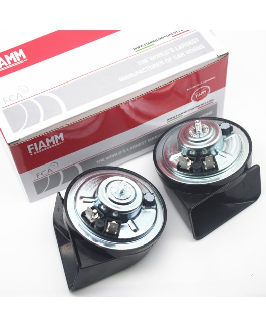 Fiam car horn dual tone special 12v super loud waterproof universal modification horn high and low frequency snail horn