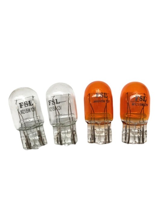 Foshan Lighting Automotive Light Bulb T5/T10T20 Single Wire Double Wire Steering Reverse Motor Vehicle Brake Light Amber