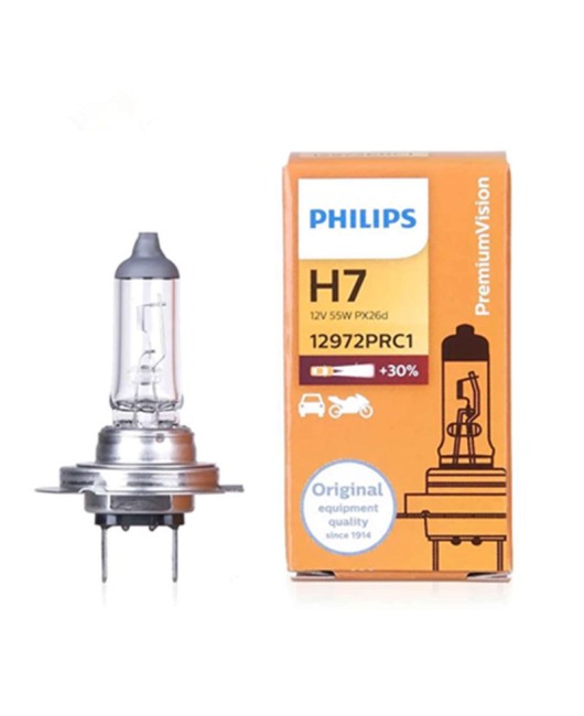 Philips car light bulb H7 12V55W low beam high beam headlight 12972PRC1 brightening 30% brightening type