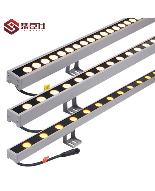 LED outdoor wall washing lamp DMX512 lighting engineering linear lamp 18W external wall seven color low voltage 24Vrgb linear lamp