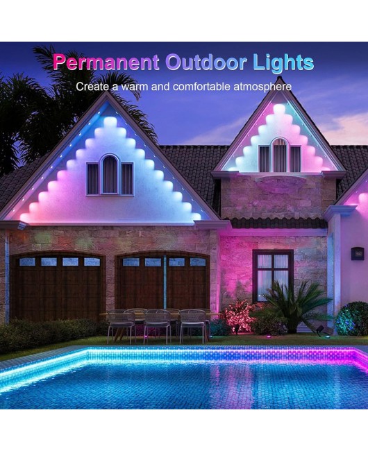 Indoor and outdoor waterproof full-color intelligent creative eaves light WIFI Bluetooth APP control eaves light ceiling light