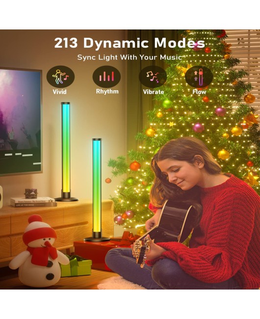 Desktop ambient light, sound and light linkage, ambient light, iridescent light, pickup light, musical scale effect, rhythm light, USB