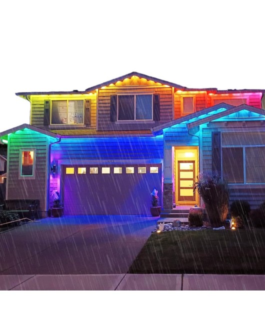 Eave lights, colorful Bluetooth graffiti WIFI sound control IP67 rhythm ambient lights, indoor wall ambient lights