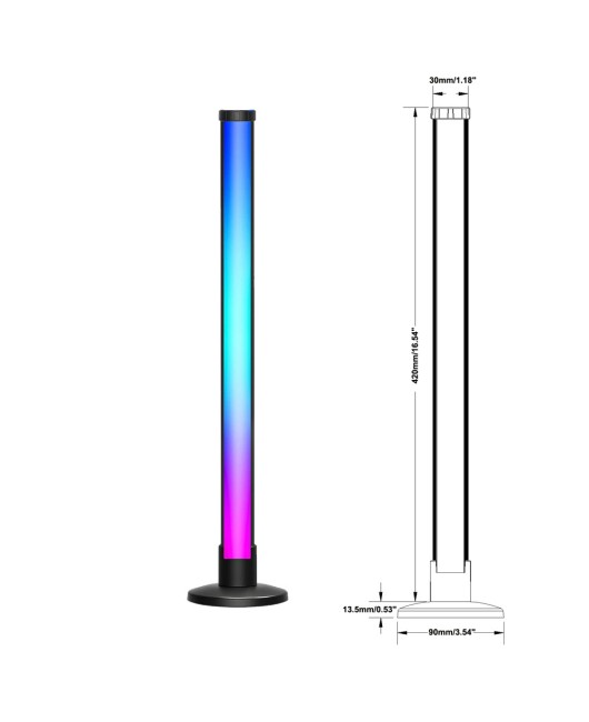 LED Colorful Atmosphere Light Desktop Light Desktop Atmosphere Light 3D Pickup Light Rhythm Light Esports Atmosphere Light