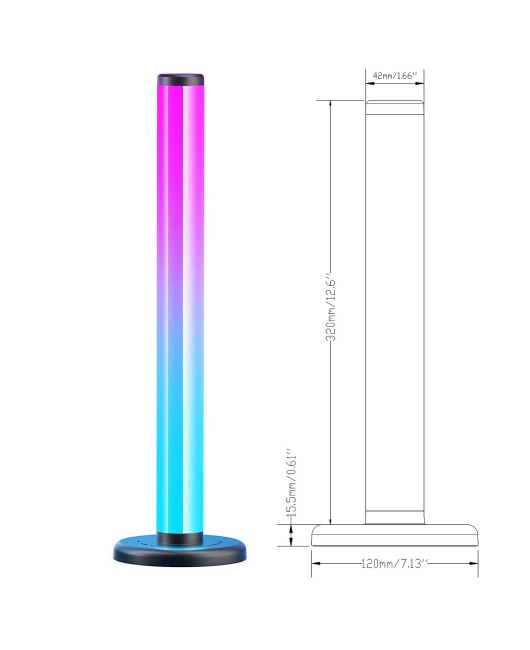 360 degree luminous ambient light, bedside lamp, voice controlled living room ambient light, rhythm lamp, home ambient light, RGB