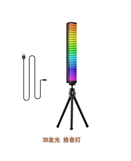 3D pickup light, colorful car light, e-sports atmosphere light, outdoor atmosphere light, rhythm light, built-in battery, USB