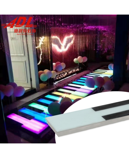 LED piano induction sound floor light emitting piano keys, stairs, floor tiles, internet famous music pedal light