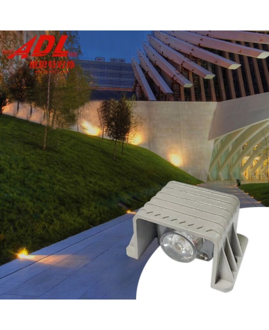 LED outdoor small spotlights, waterproof corner lights, walkway lights, stack paths, one beam of light, corridors, stairs, steps, wall lights