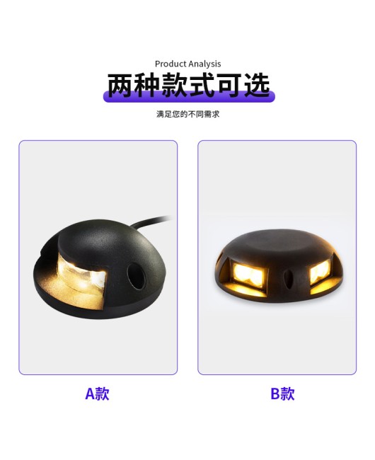 DMX512 external control transparent surface mounted buried lamp turtle shell lamp ground footsteps bridge deck plank road lamp side illuminated turtle back lamp