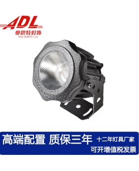 LED tree lights, outdoor landscape lawn lights, waterproof circular COB floodlights, 10W20W30W