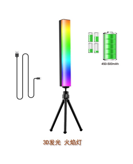 3D pickup light, colorful car light, e-sports atmosphere light, outdoor atmosphere light, rhythm light, built-in battery, USB