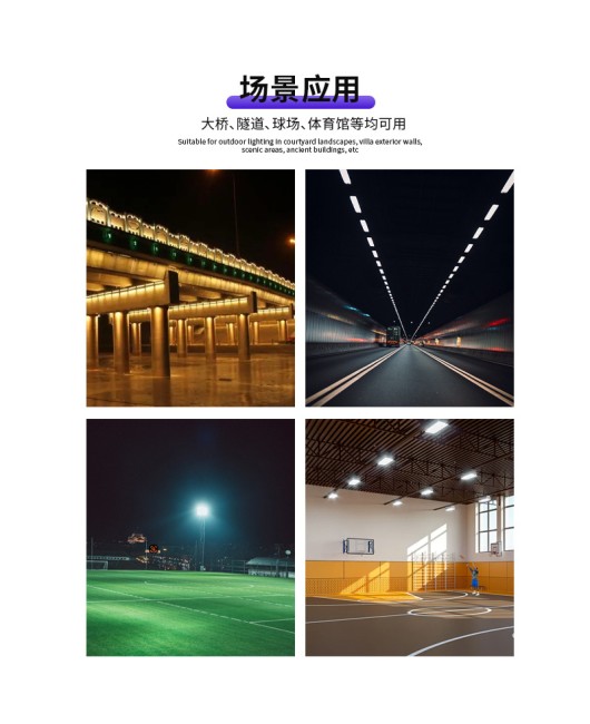 LED module floodlight tunnel light anti glare module light outdoor waterproof construction site lighting tunnel stadium floodlight