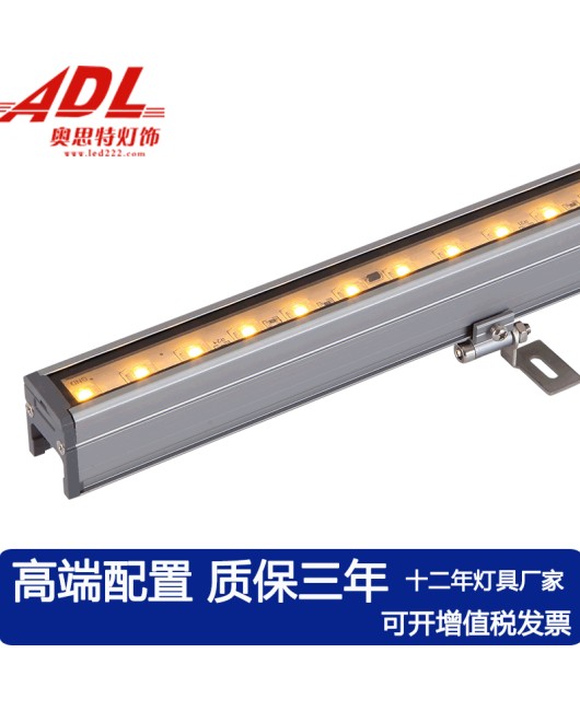 Customized outdoor waterproof linear lamp villa wall linear lamp 24V building body lighting external wall rainbow sign lamp