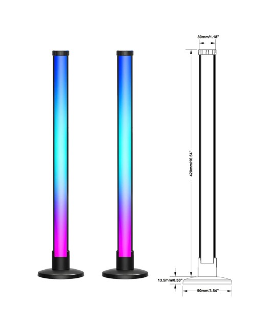 LED Colorful Atmosphere Light Desktop Light Desktop Atmosphere Light 3D Pickup Light Rhythm Light Esports Atmosphere Light