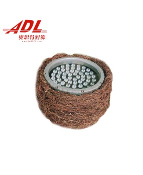 LED Bird Nest Tree Light Outdoor Rainproof Observation Courtyard Greening Bird Nest Shooting Tree Projection Light Simulation Tree Vine Bird Nest Light