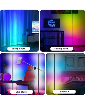 Modern minimalist corner lamp, floor lamp, plug-in colorful pickup lamp, rhythm lamp, graffiti WIFI, Bluetooth