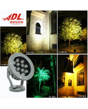 LED floodlights, spotlights, outdoor tree lights, colorful tree lights, ground mounted waterproof landscape lights, lawn greening lights, courtyard lights