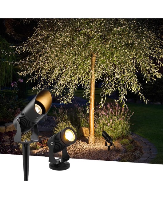 Lawn shooting, tree shining, COB household exterior wall projection, green plant insertion, park anti glare landscape, mud insertion, courtyard lights