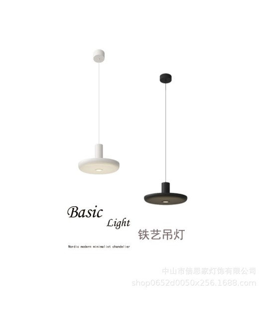 2024 new minimalist modern black and white small pendant light, long bar counter aisle, full spectrum spotlight pendant light in restaurants