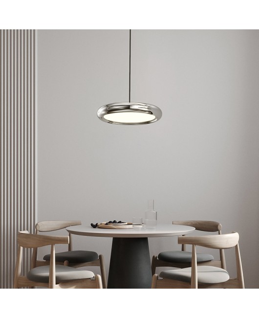 Modern minimalist eye protection UFO intelligent dining room bedroom minimalist dining room bar counter small pendant light three headed pendant light