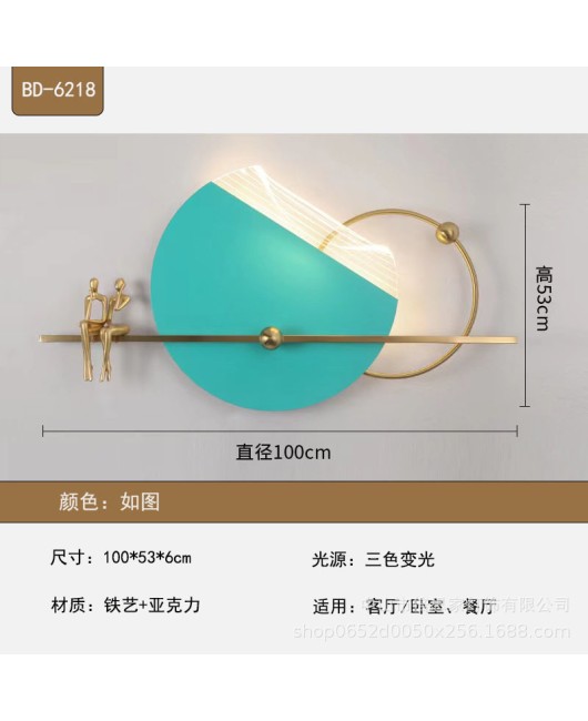 Cross border modern luxury background wall decoration wall lamp personalized restaurant bedroom sofa tea room wall foyer LED light