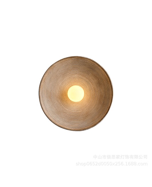 New Japanese Wabi Sabi style retro homestay designer lighting fixtures, living room background wall, bedside lamp, aisle decorative wall lamp