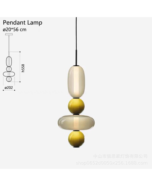 Beisijia lollipop Nordic color glass living room sofa side falling floor lamp high-end pendant lamp desk lamp floor lamp