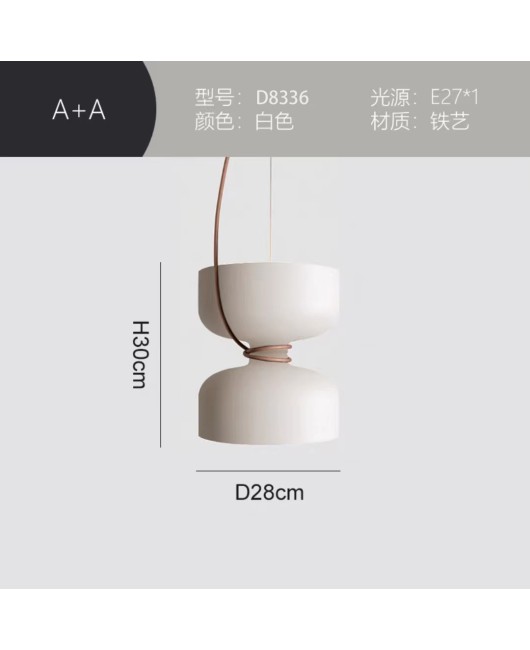 Spotlight Nordic Modern Minimalist Designer Restaurant Bar Sample Room Bedroom Bedhead Iron Pendant Light