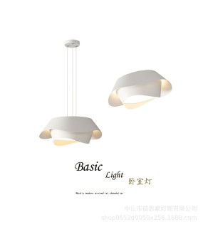 Nordic minimalist modern new high-end bedroom ceiling light, master bedroom circular light luxury LED restaurant pendant light