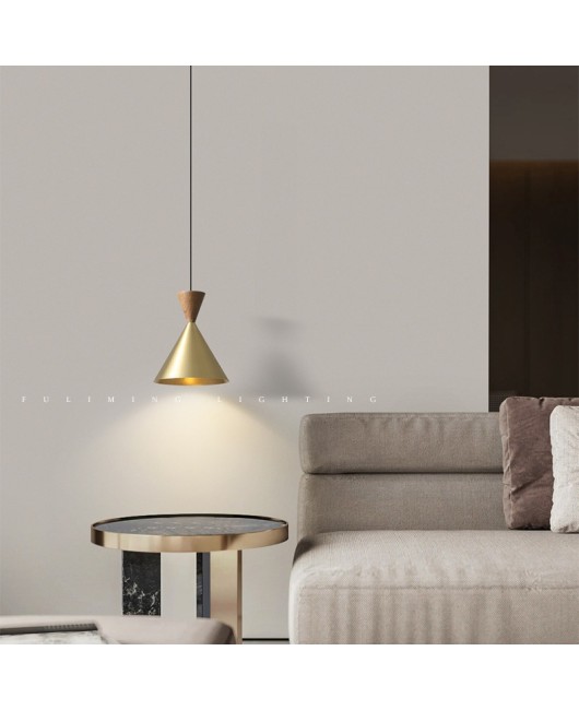 2023 all copper modern minimalist dining table, minimalist dining room pendant light, long strip high-end pendant light fixture