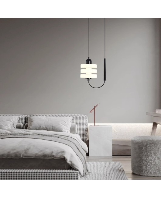 Nordic minimalist modern internet famous glass chandelier, milk tea shop, bar, restaurant, chandelier designer, bedroom bedside chandelier