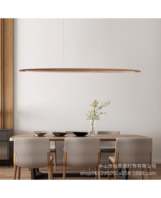 Beisijia's new solid wood Nordic strip lamp restaurant minimalist bar counter office lamp style modern dining table lamp