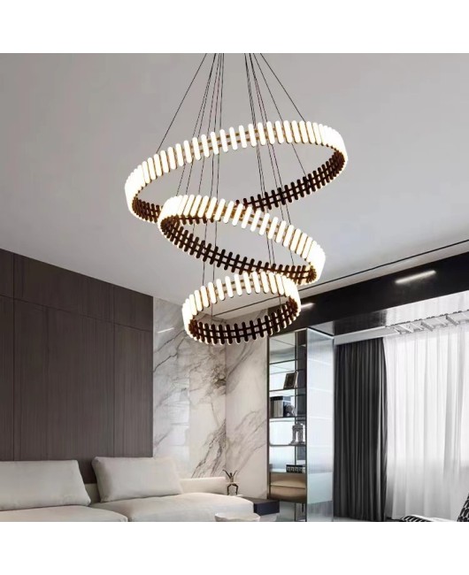 Piano style, German Nordic modern, simple and atmospheric, Pullman light luxury living room, dining room, bedroom designer, circular pendant light