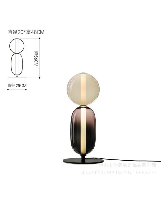 Beisijia lollipop Nordic color glass living room sofa side falling floor lamp high-end pendant lamp desk lamp floor lamp