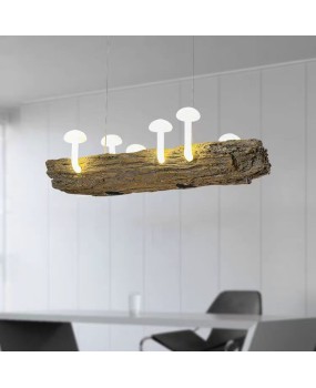 2024 New Nordic Creative Personalized Homestay Art Restaurant Pendant Wabi Sabi Style Restaurant Hotpot Restaurant Mushroom Lamp