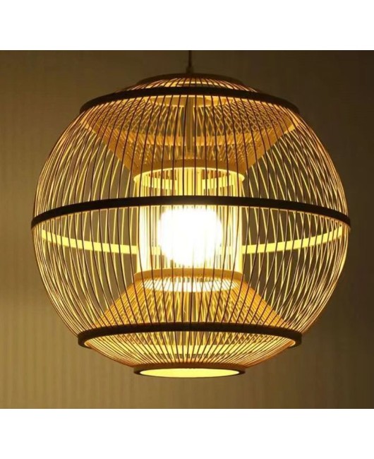 Chinese bamboo weaving, bamboo art, chandelier, Zen tea room restaurant, lantern hotpot restaurant, homestay, Southeast Asian creative Japanese lighting fixtures