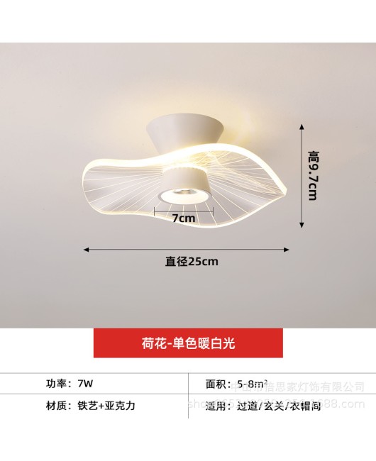 Cross border modern minimalist home hallway hallway entrance hall light circular dressing room balcony ceiling light