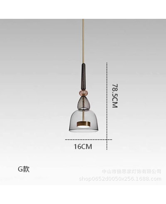 Nordic minimalist modern glass macaron candy milk tea shop Qingba restaurant pendant light designer glass pendant light